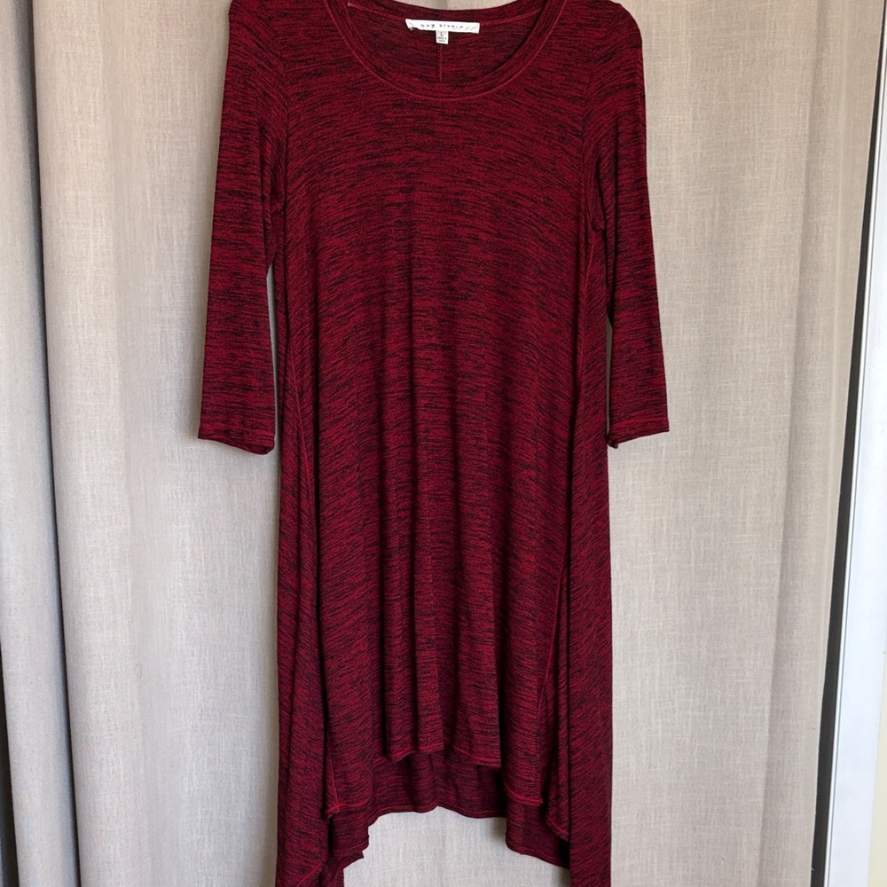 Max Studio Burgundy High Low Dress